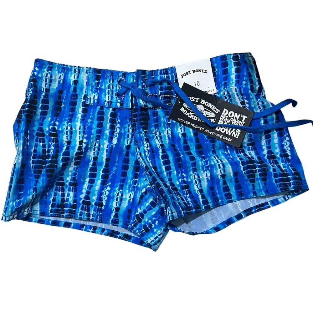 Just Bones Blue Swim Shorts